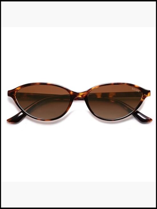 Polarized Oval Sunglasses Retro 90s Style Lightweight Plastic Frame main image 4